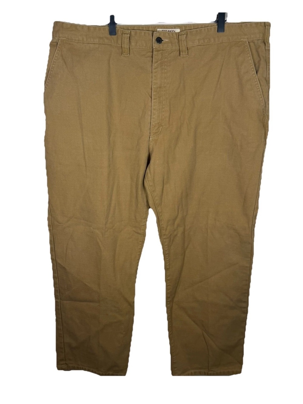 CC Filson Cotton Work Pants Tan Canvas Straight Leg Men’s Size 46x30 Made USA